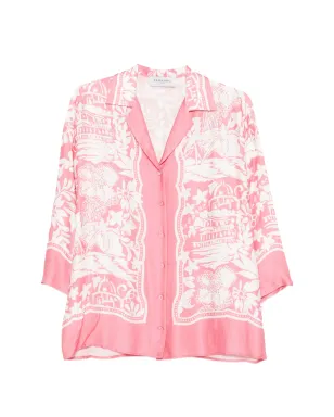 ERMANNO FIRENZE 花柄プリントシャツ - サムネイル1