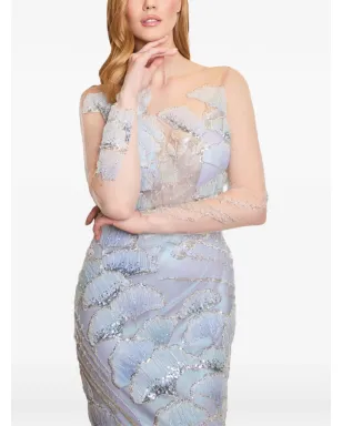 IMROSKA Maria Calla beaded maxi dress - Purple - サムネイル1