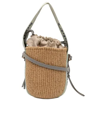 Chloé ビンテージ 2023 ラフィア ドローストリング ウッディ バスケットバッグ サッチェル - ブラウン - サムネイル1
