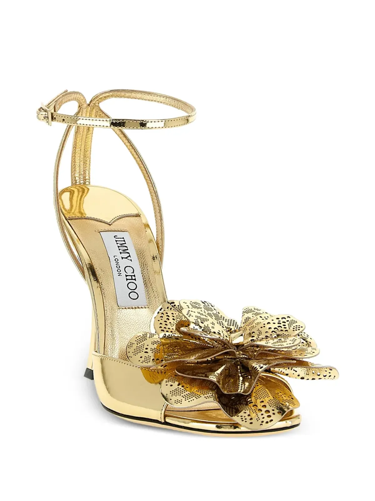 Jimmy Choo Mimmi flower-appliqué ankle-strap sandals - 画像2