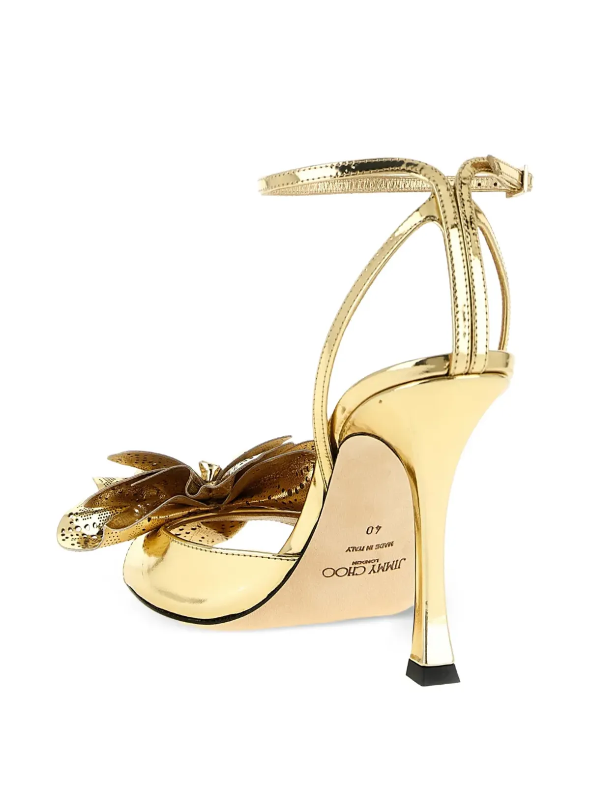 Jimmy Choo Mimmi flower-appliqué ankle-strap sandals - 画像3