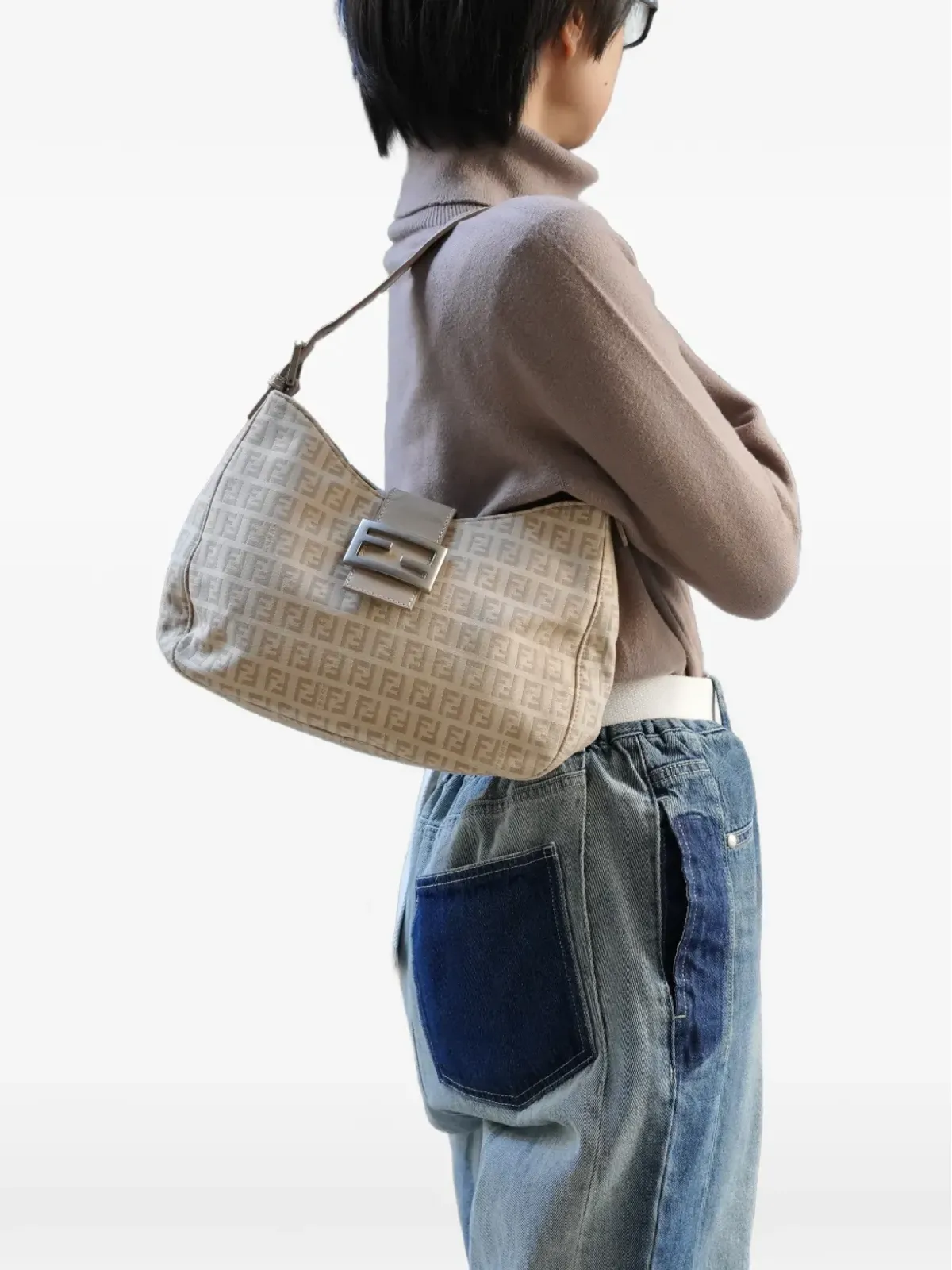Fendi Pre-Owned 2000年代 Zucchoino キャンバス ショルダーバッグ - 画像2