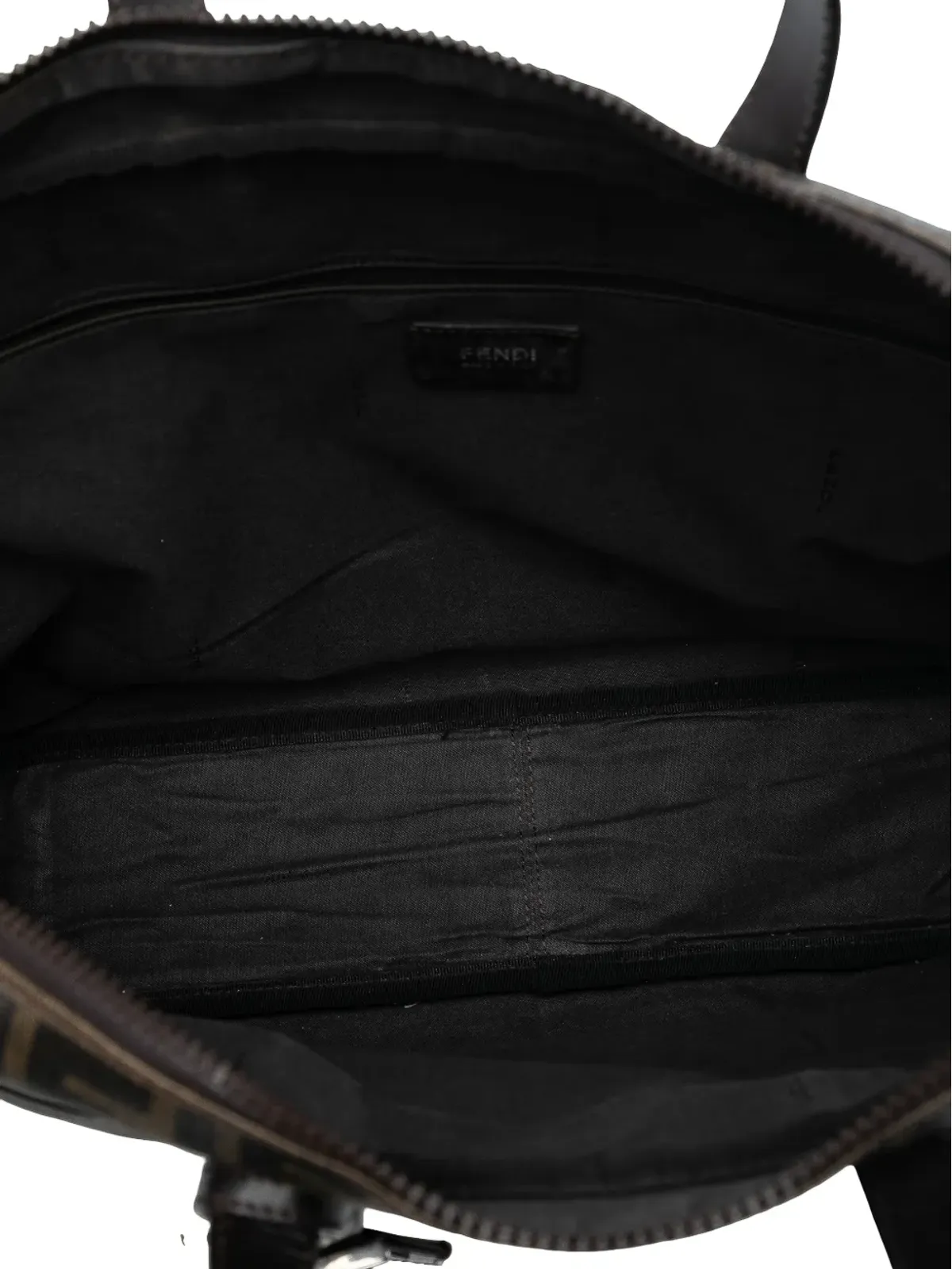 Fendi Pre-Owned ズッカ コーテッドキャンバス ビジネスバッグ ブラウン - 画像5
