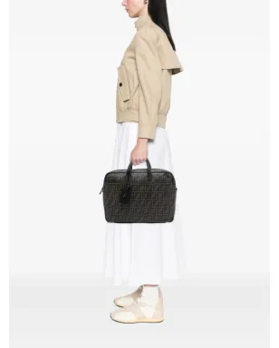 Fendi Pre-Owned ズッカ コーテッドキャンバス ビジネスバッグ ブラウン - サムネイル2