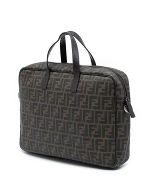 Fendi Pre-Owned ズッカ コーテッドキャンバス ビジネスバッグ ブラウン - サムネイル3