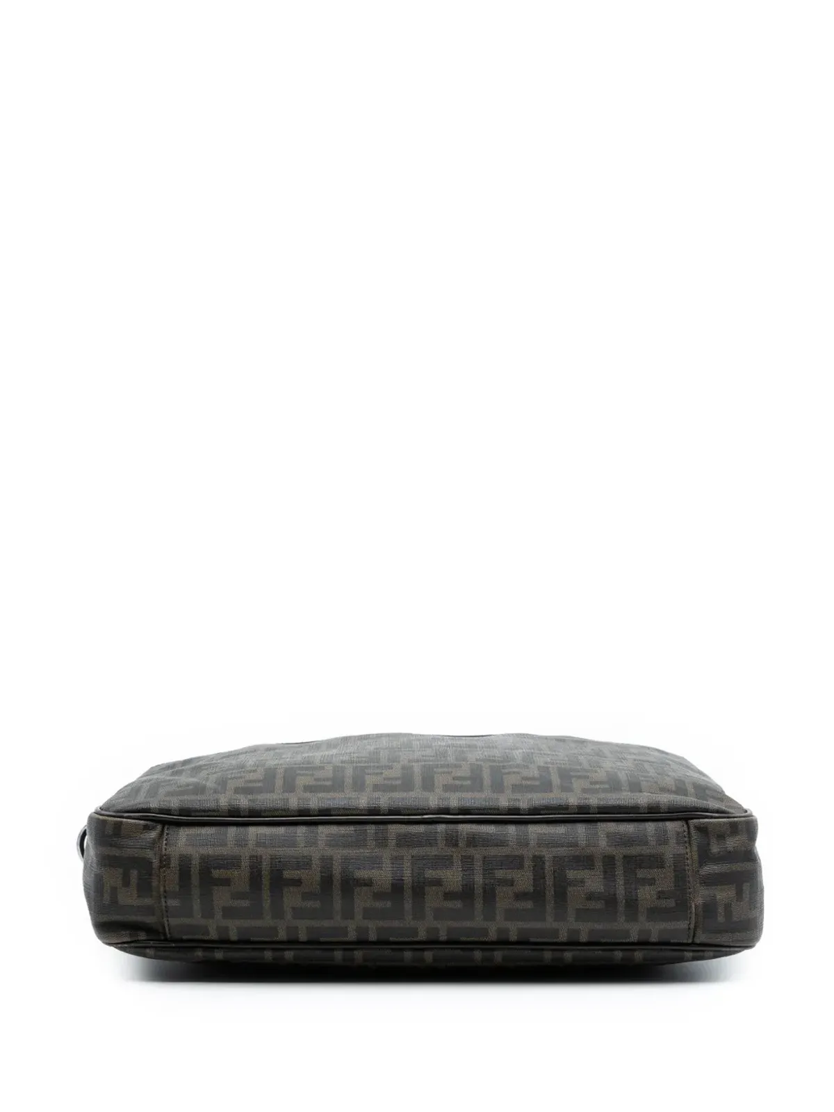 Fendi Pre-Owned ズッカ コーテッドキャンバス ビジネスバッグ ブラウン - 画像4