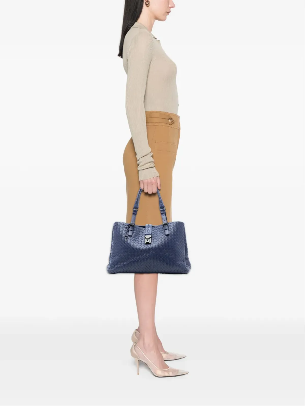 Bottega Veneta Pre-Owned ローマ トートバッグ ブルー - 画像2