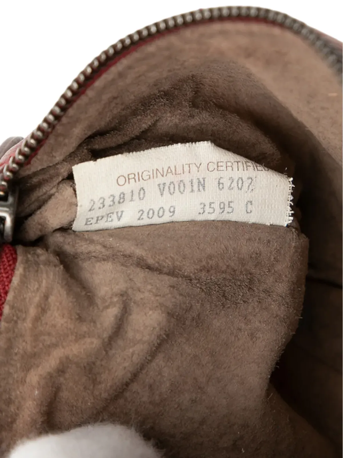 Bottega Veneta Pre-Owned 2009 ナパレザーイントレチャート ポーチ - レッド - 画像5
