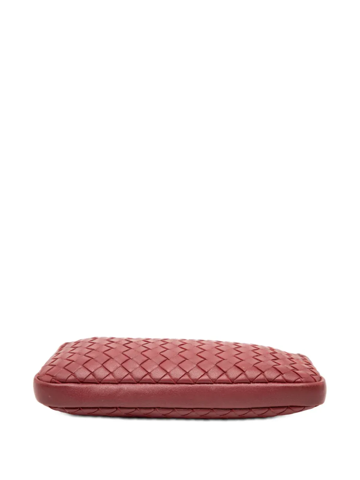 Bottega Veneta Pre-Owned 2009 ナパレザーイントレチャート ポーチ - レッド - 画像3