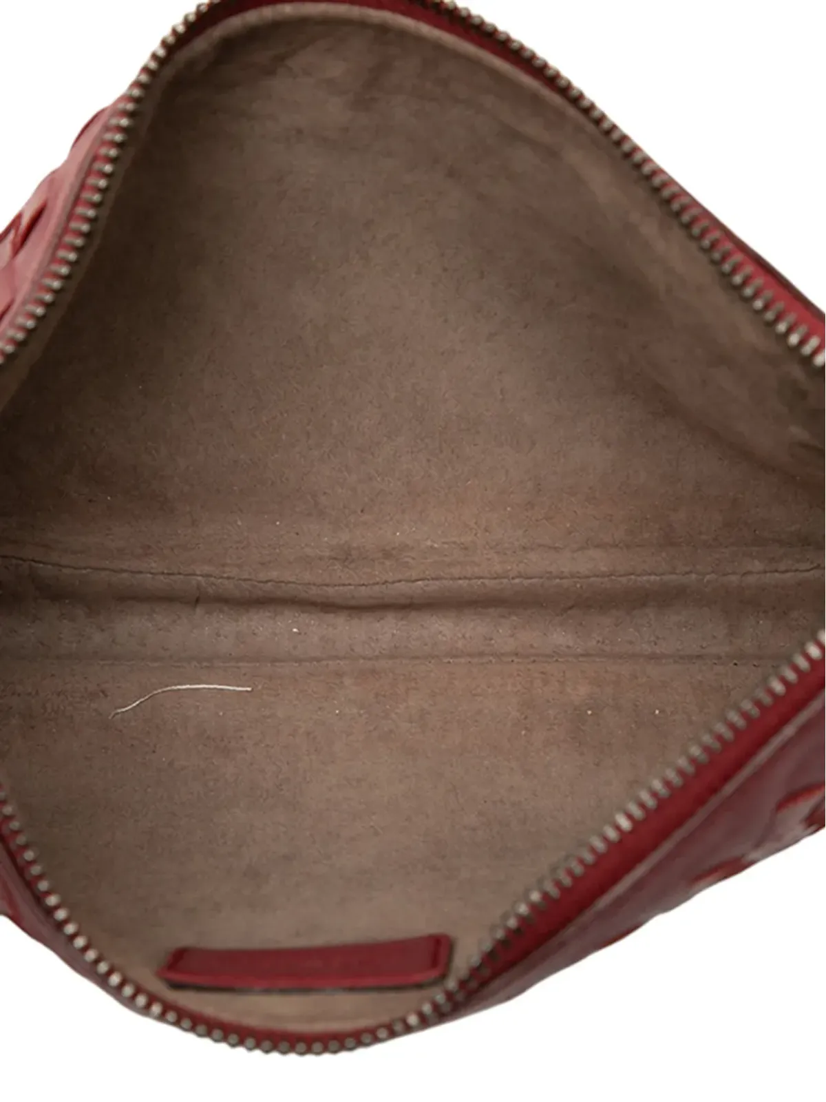 Bottega Veneta Pre-Owned 2009 ナパレザーイントレチャート ポーチ - レッド - 画像4