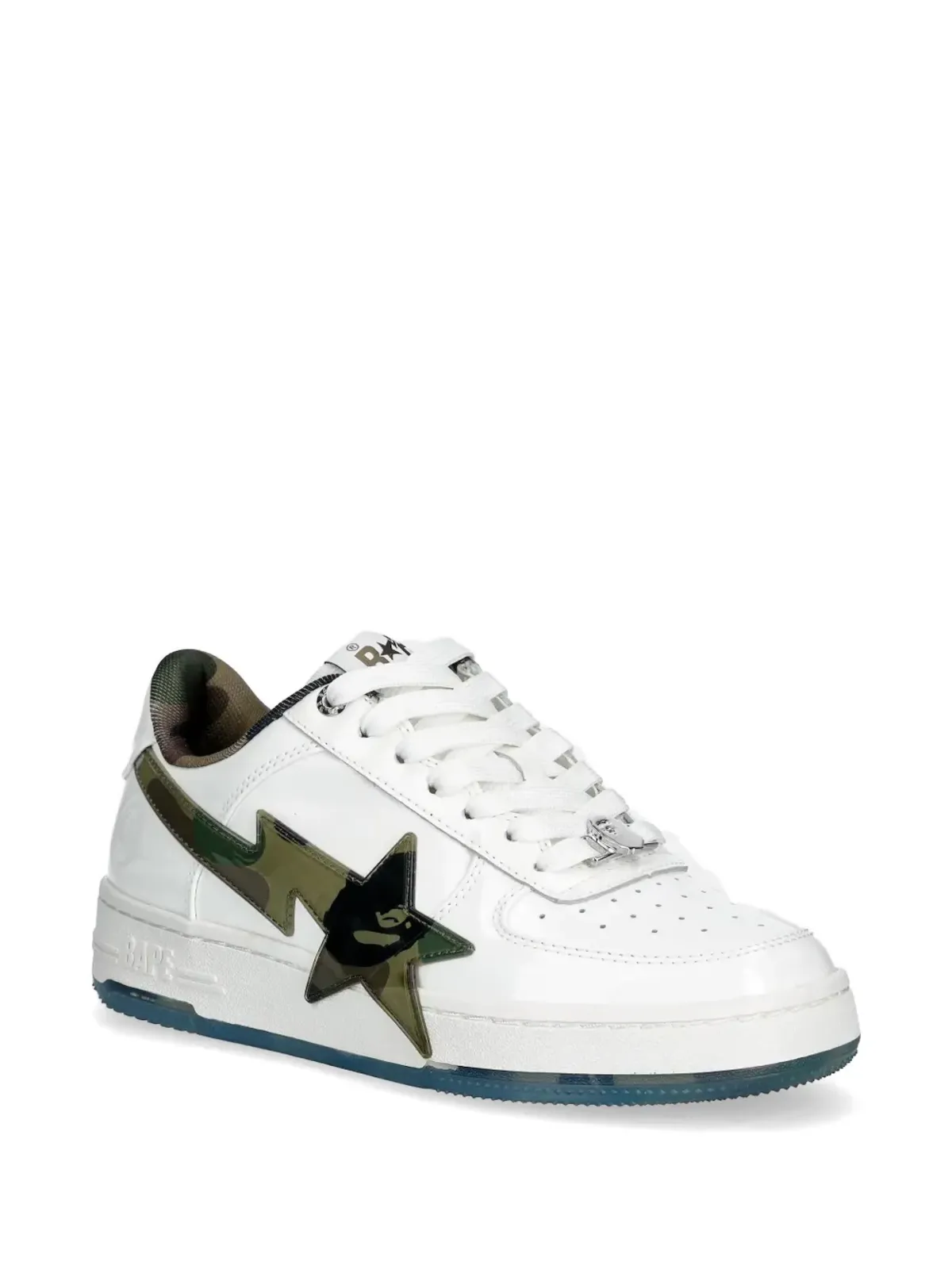 A BATHING APE® star-embellishment sneakers - White - 画像2