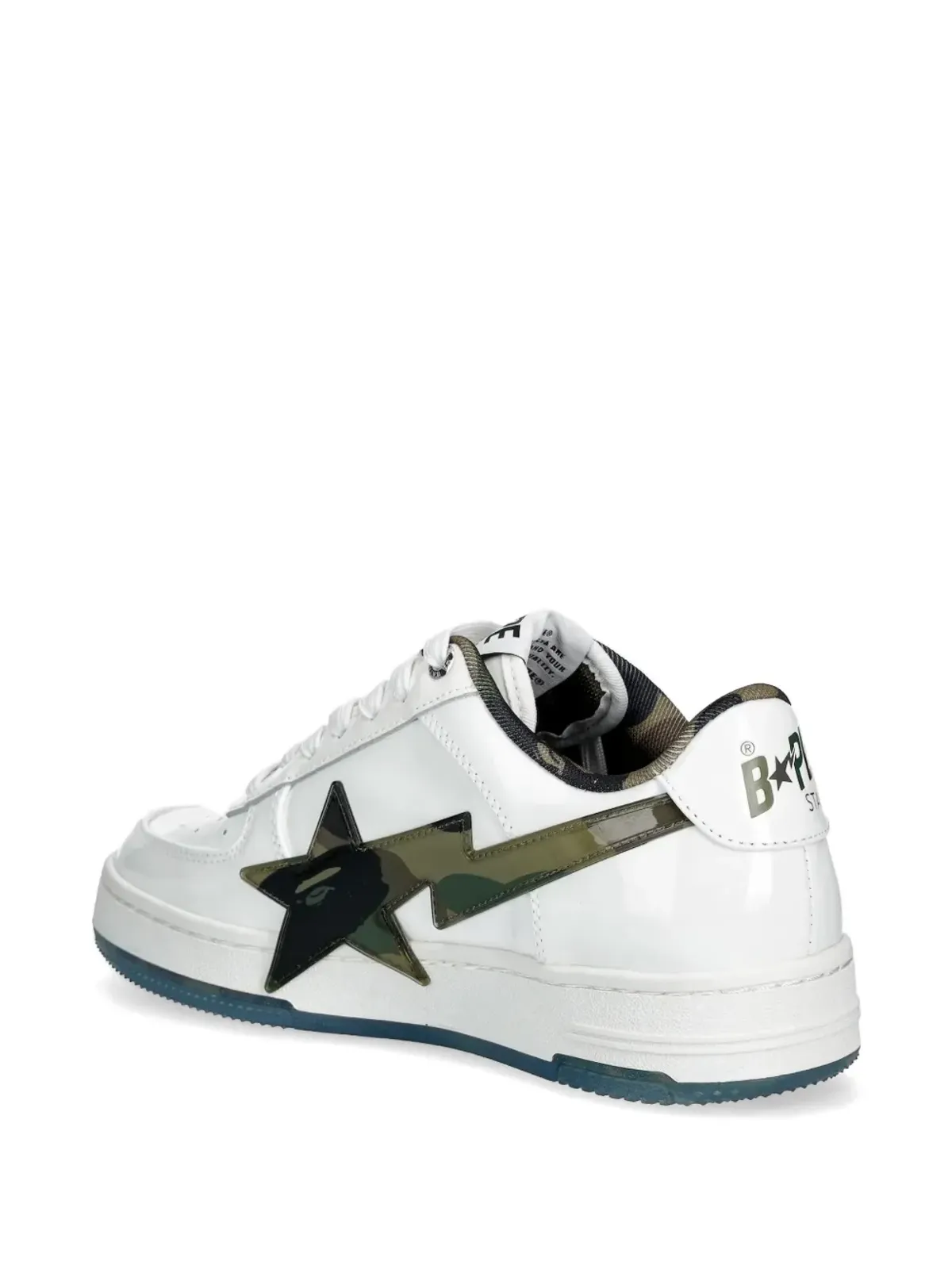 A BATHING APE® star-embellishment sneakers - White - 画像4