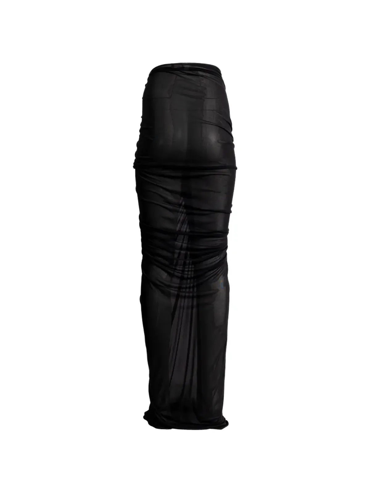 Atlein draped maxi skirt - Black - 画像2