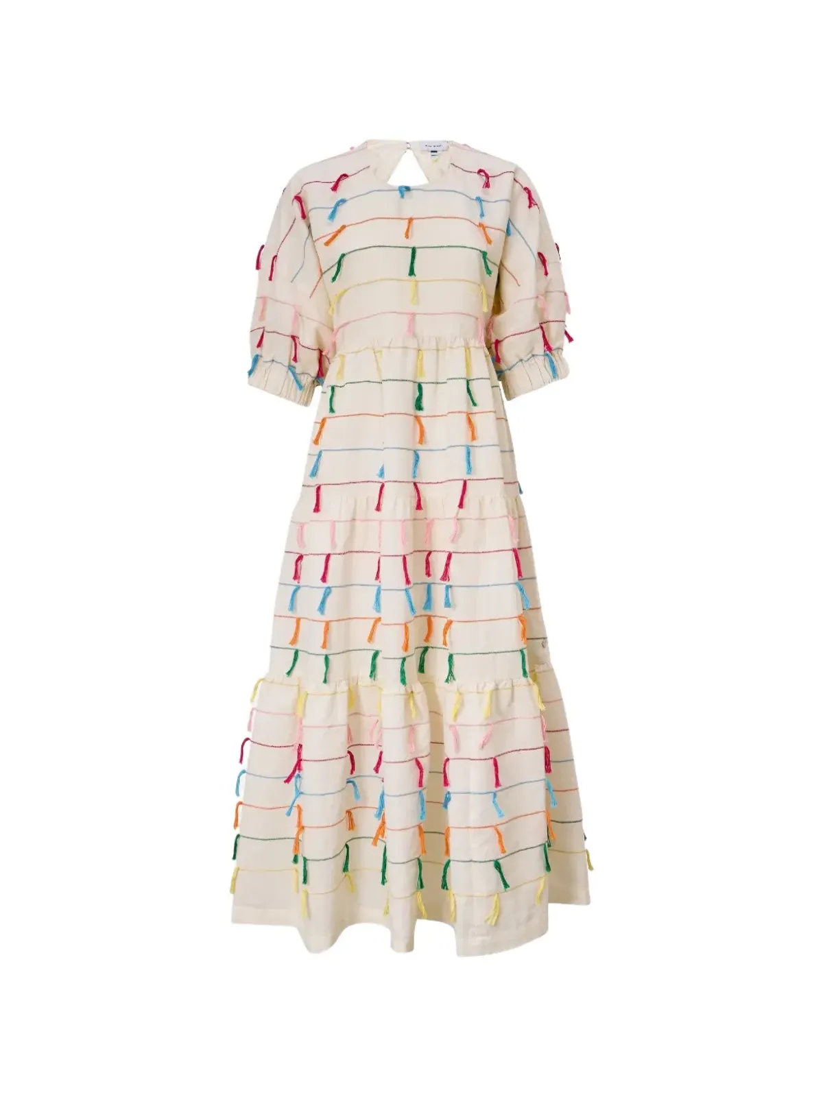 Mira Mikati フリンジ付きミディドレス - 画像1