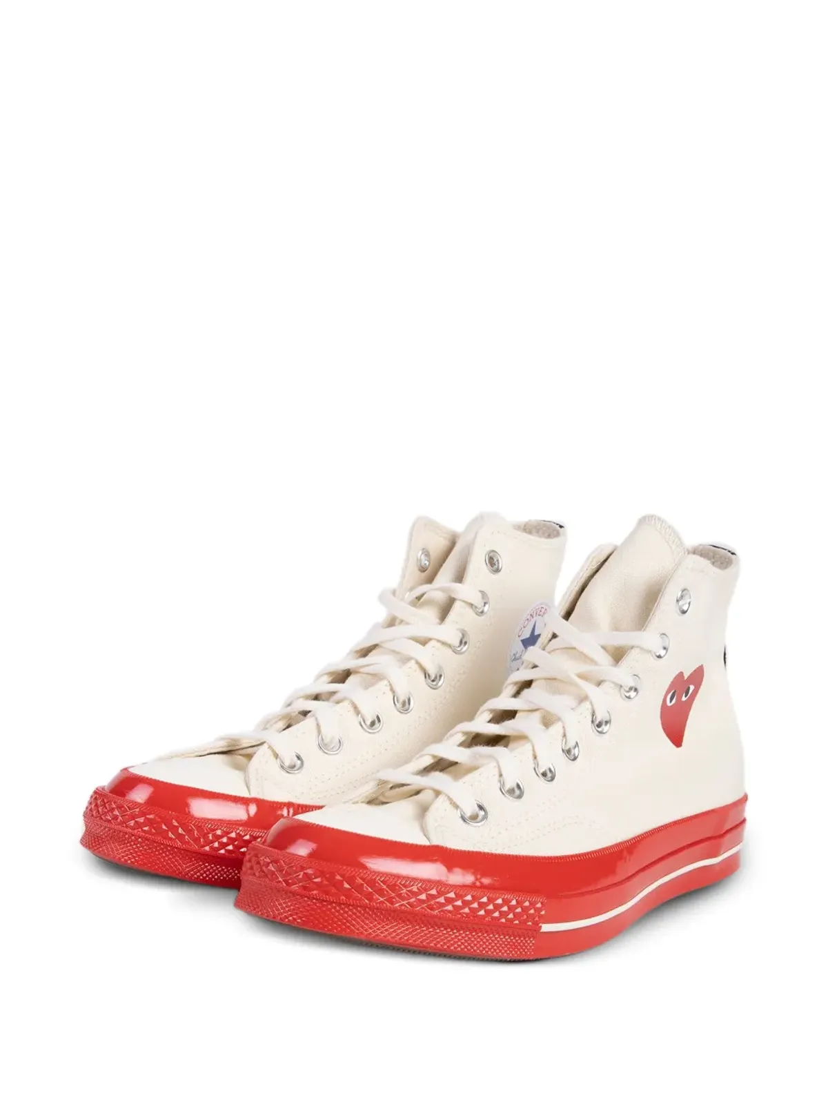 Comme Des Garçons Play x Converse チャック・テイラー70 ハートモチーフ スニーカー - 画像2