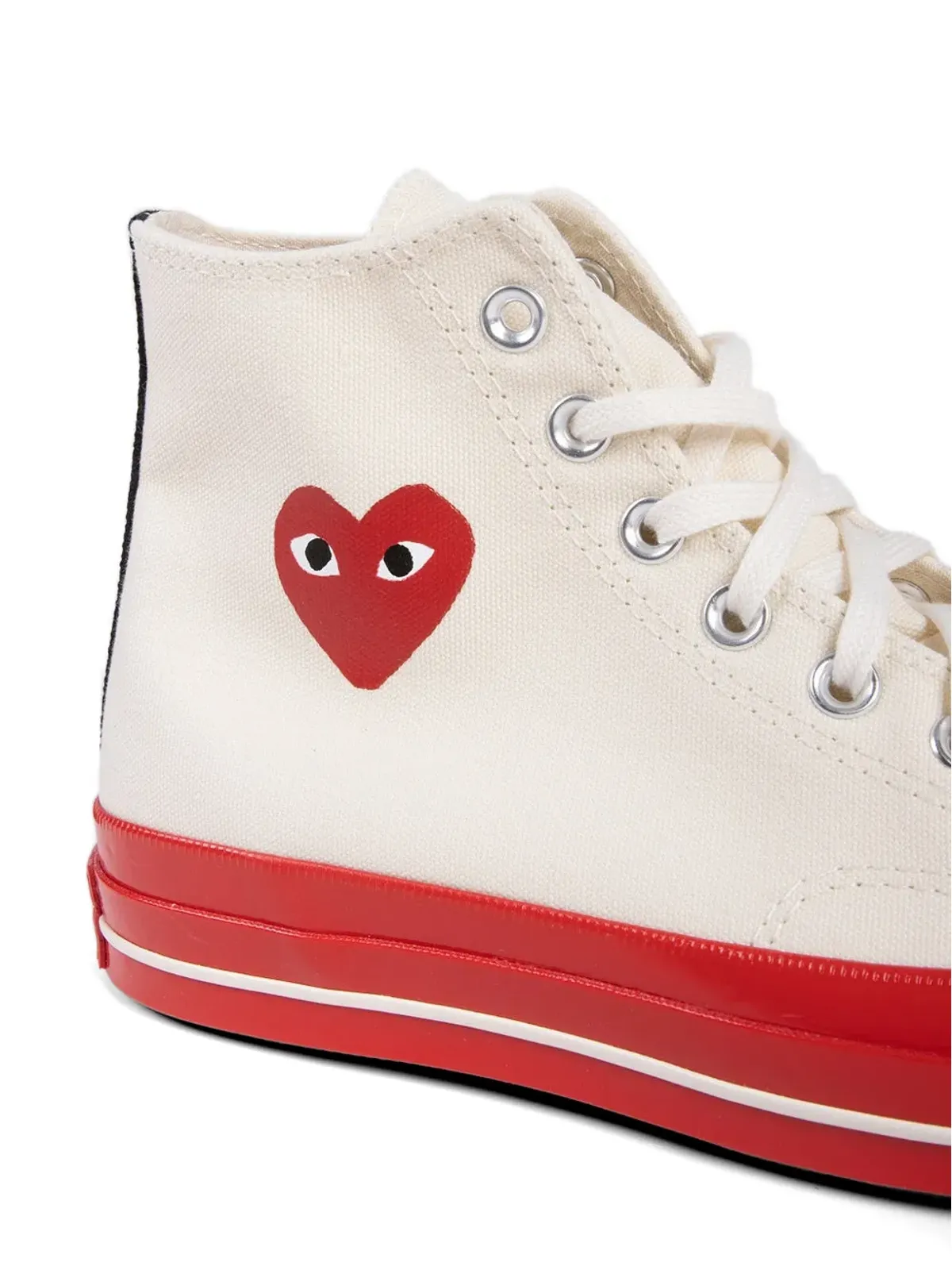 Comme Des Garçons Play x Converse チャック・テイラー70 ハートモチーフ スニーカー - 画像4
