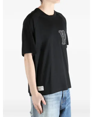 Y-3 エンブロイダード コットン Tシャツ（ブラック） - サムネイル3