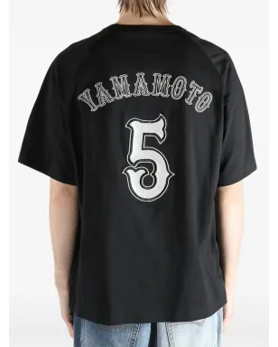 Y-3 エンブロイダード コットン Tシャツ（ブラック） - サムネイル4