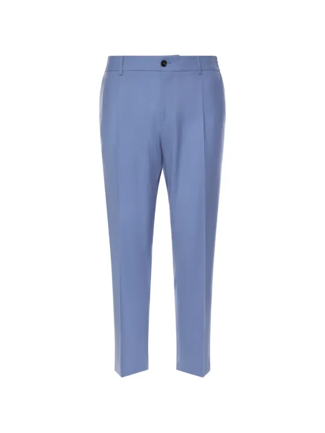 BE ABLE BE ABLE New Riccardo creased trousers - Blueの商品画像