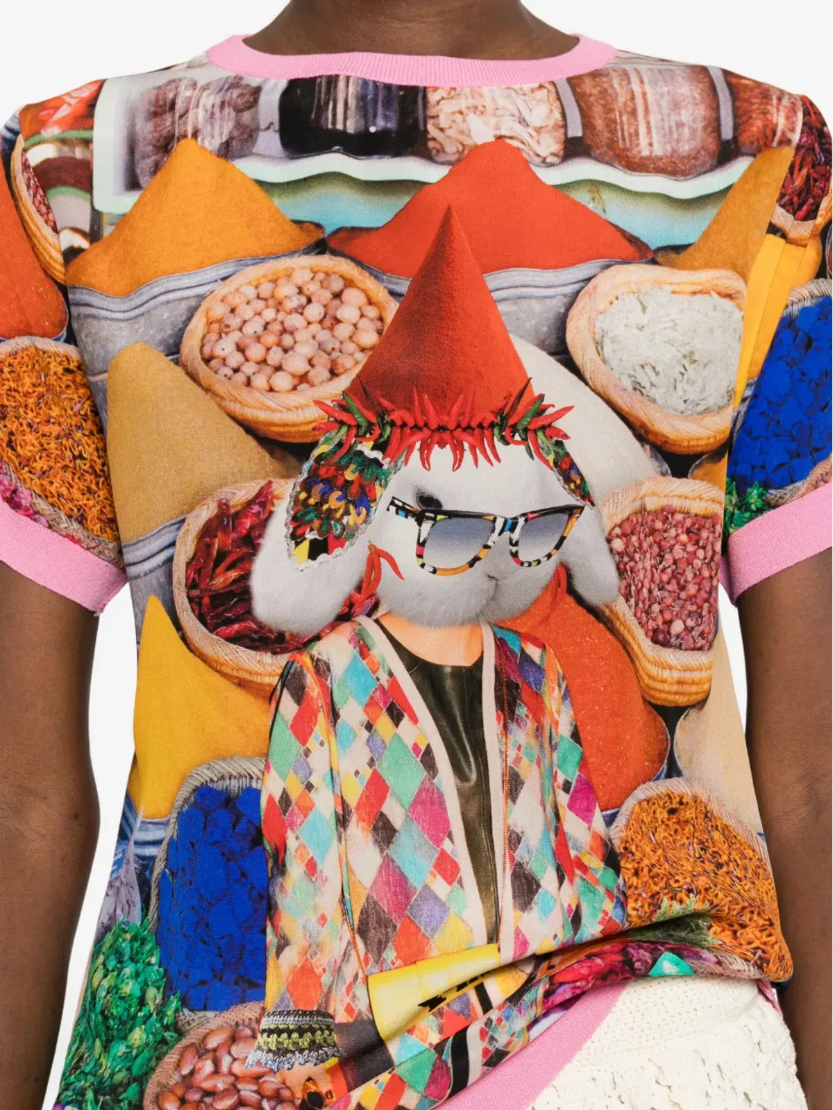 The Artistylist スパイス丸首プリントTシャツ - オレンジ - 画像5