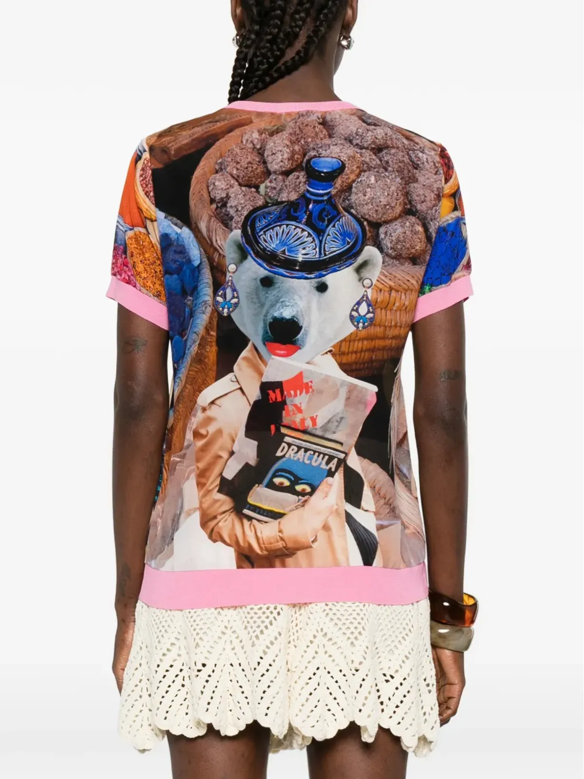 The Artistylist スパイス丸首プリントTシャツ - オレンジ - 画像4