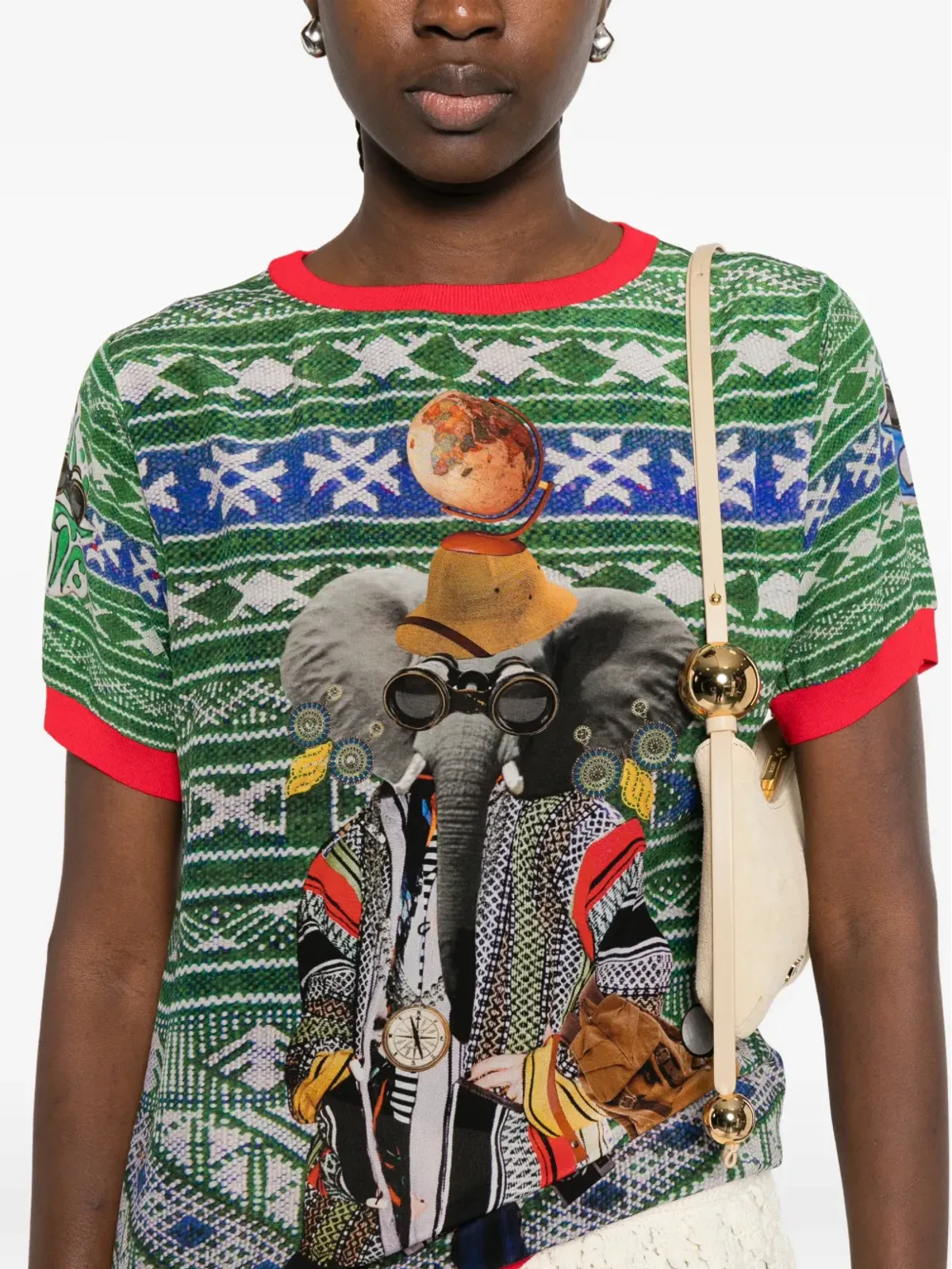 The Artistylist 象柄プリントTシャツ - 画像5
