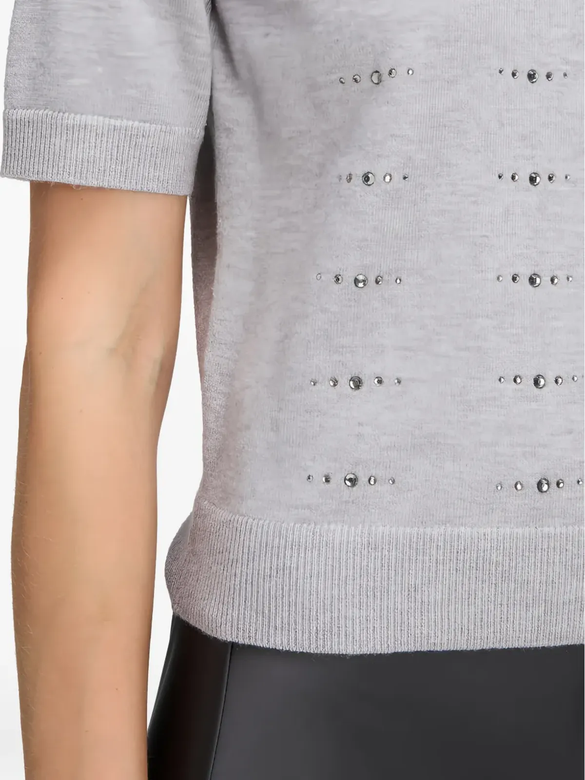 Betty Barclay ビーズ付き半袖Tシャツ - グレー - 画像4