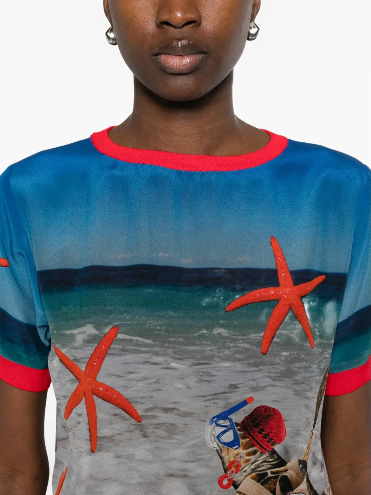 The Artistylist ヒトデ柄プリントTシャツ - 画像5