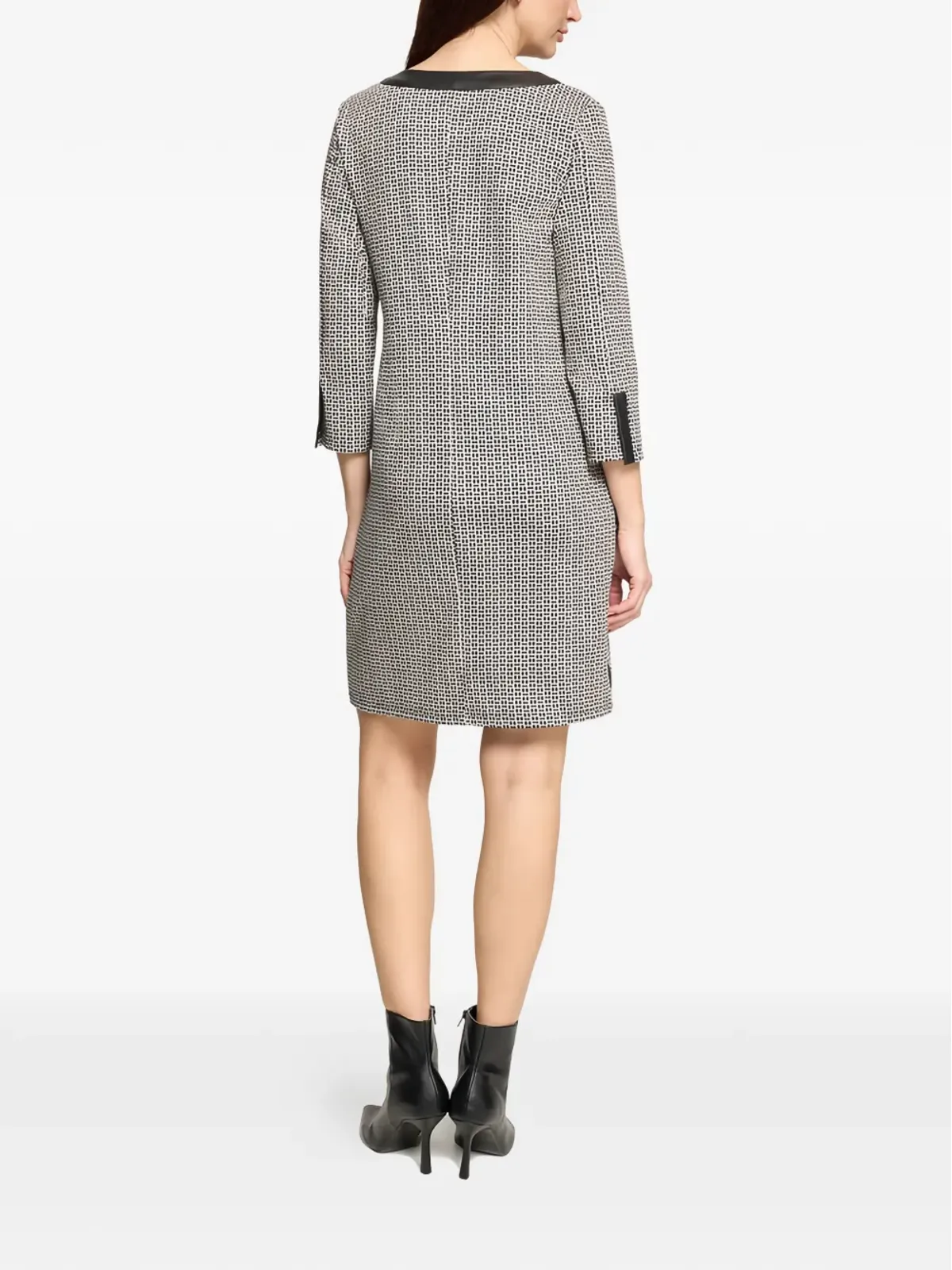 Betty Barclay V-neck mini dress - Neutrals - 画像4
