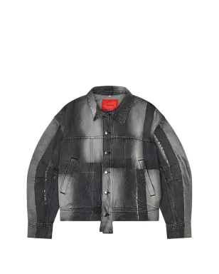 Eckhaus Latta パッチワークジャケット - グレー - サムネイル1
