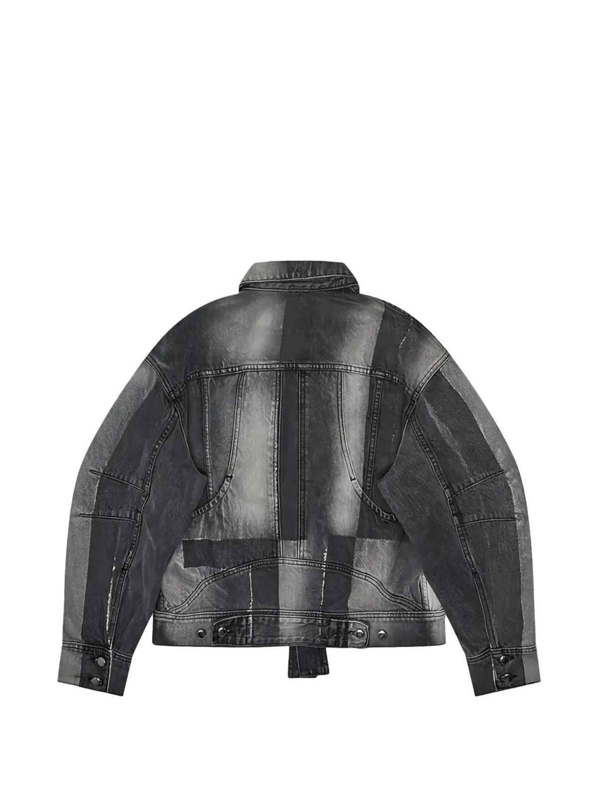Eckhaus Latta パッチワークジャケット - グレー - 画像2