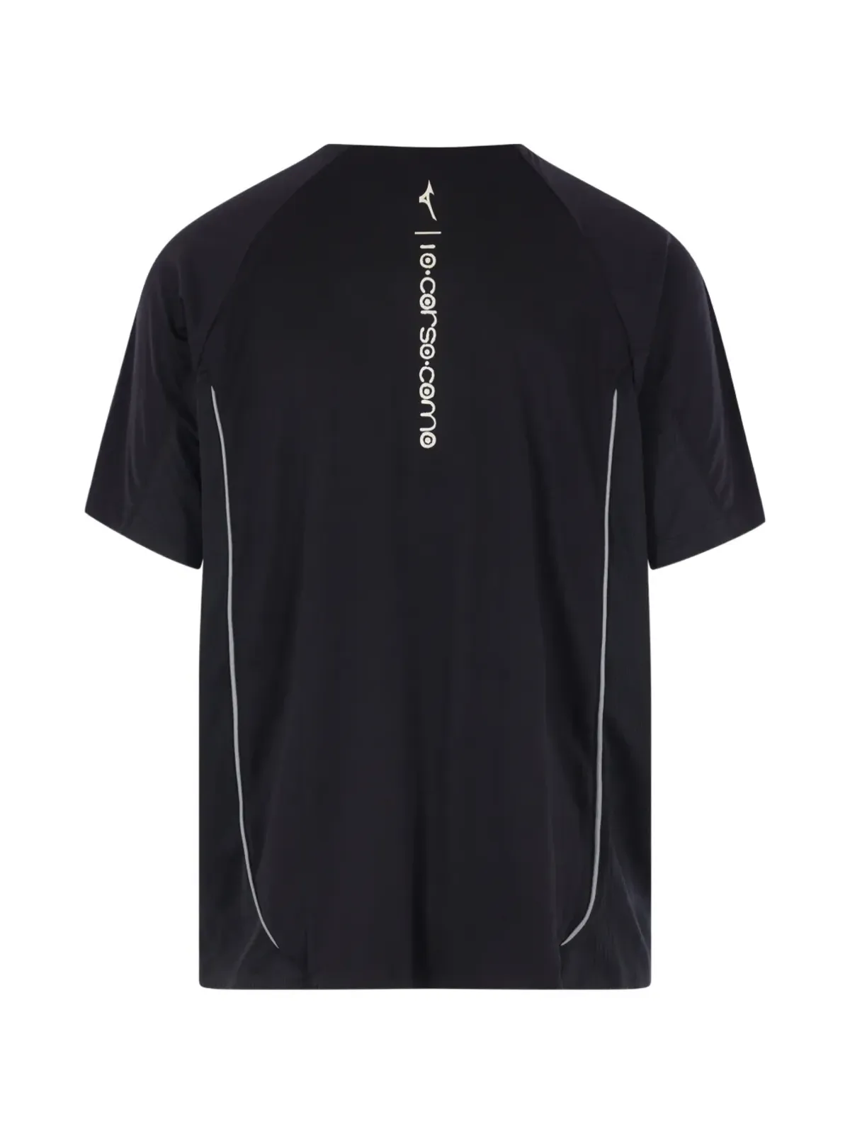 Mizuno メッシュパネルパイピングTシャツ ブラック - 画像2