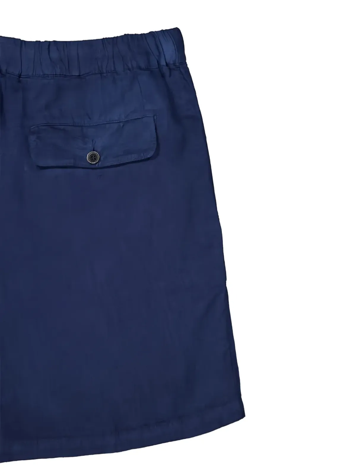 120% Lino ドローコード付きショートパンツ ネイビーブルー - 画像4