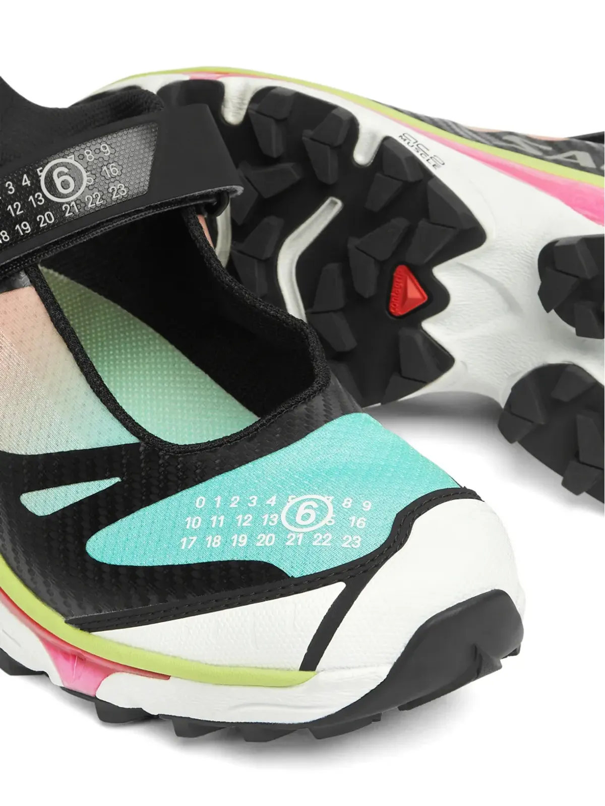 MM6 Maison Margiela X Salomon ロゴディテールストラップスニーカー - 画像4