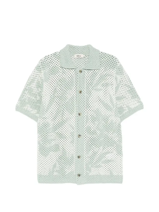 Altea Altea フロレアルプリント半袖シャツ（グリーン）の商品画像