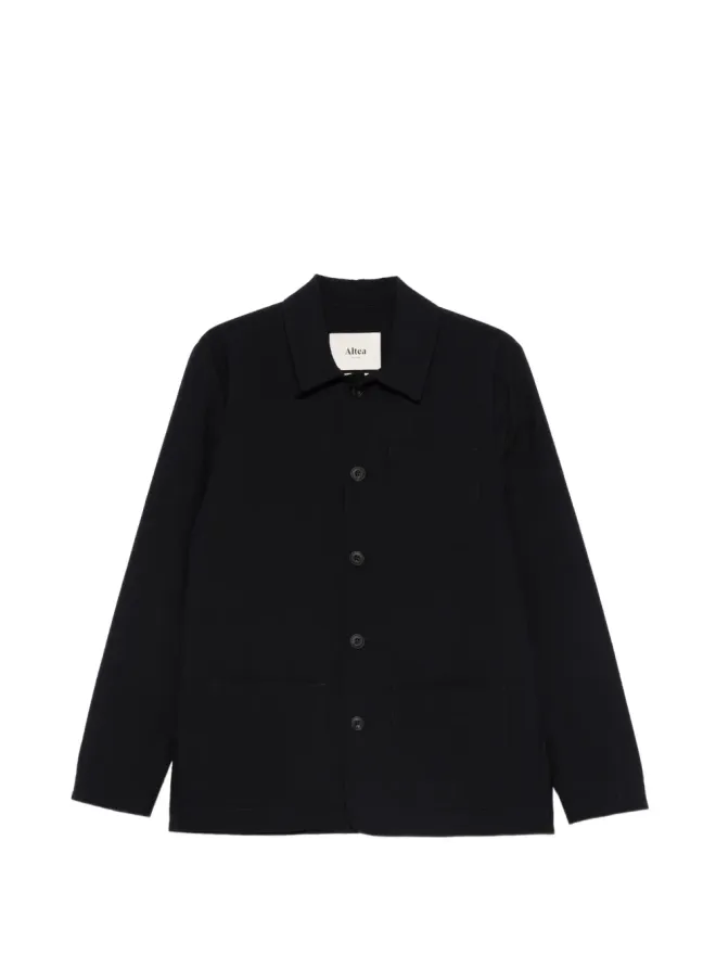 Altea Altea コンスタンティン シアサッカー シャツジャケット - ブルーの商品画像