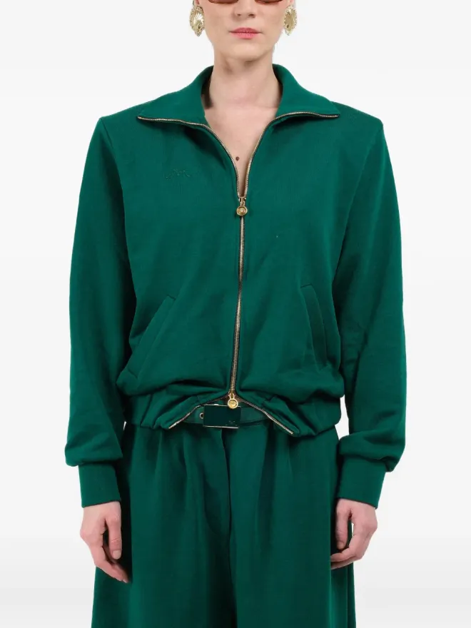 Rowen Rose Rowen Rose straight zip sweatshirt - Greenの商品画像