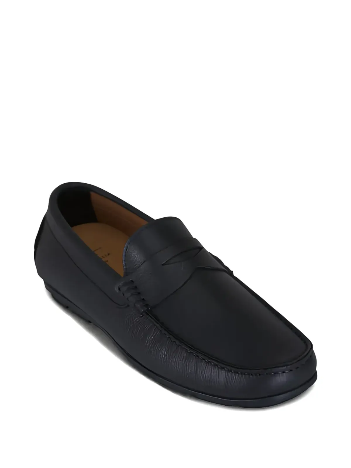 Aquatalia Enzo grained-leather loafers - Black - 画像2