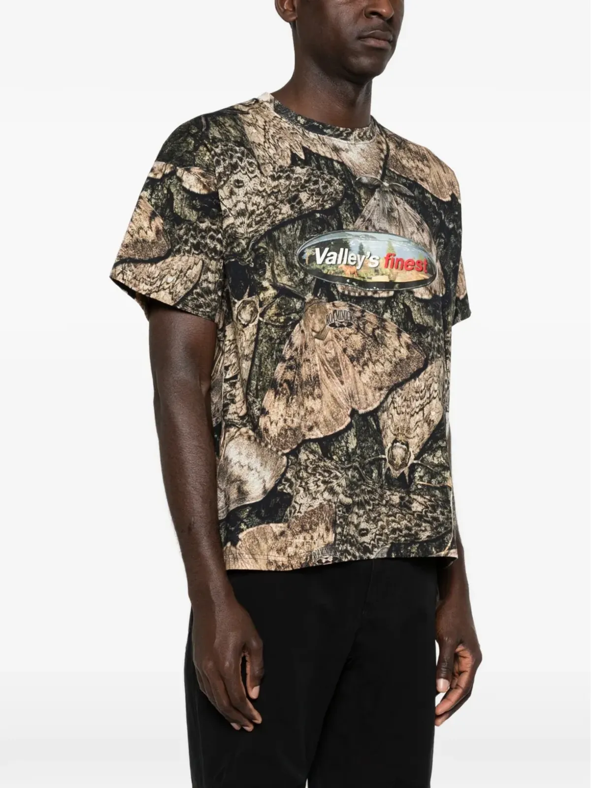 ROA Senter プリントTシャツ - ブラウン - 画像3