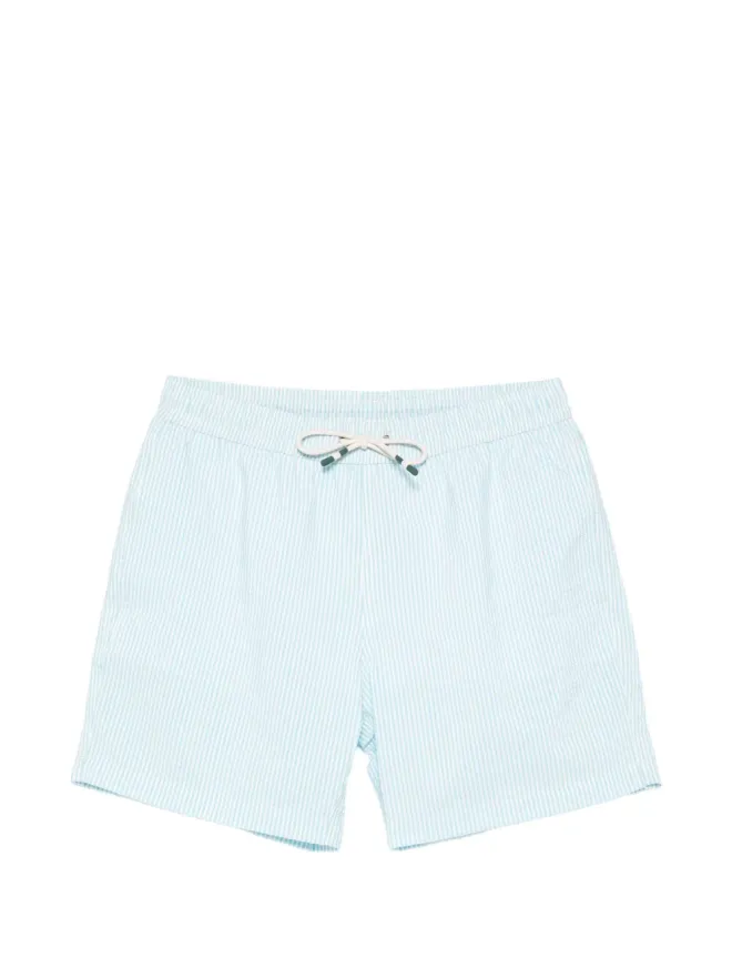 HARTFORD HARTFORD シアサッカー ストライプ柄 水着ショーツ - ブルーの商品画像