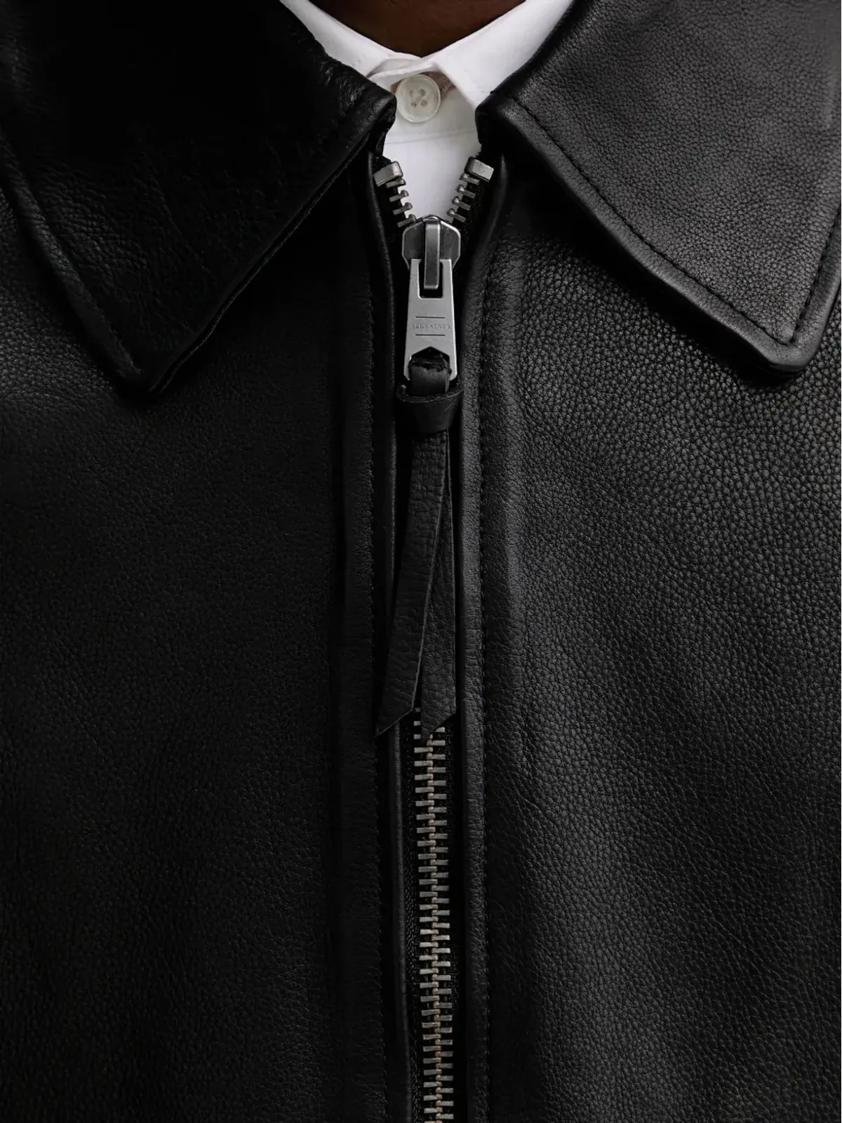 AllSaints ガリソン襟付きジップジャケット - 画像5