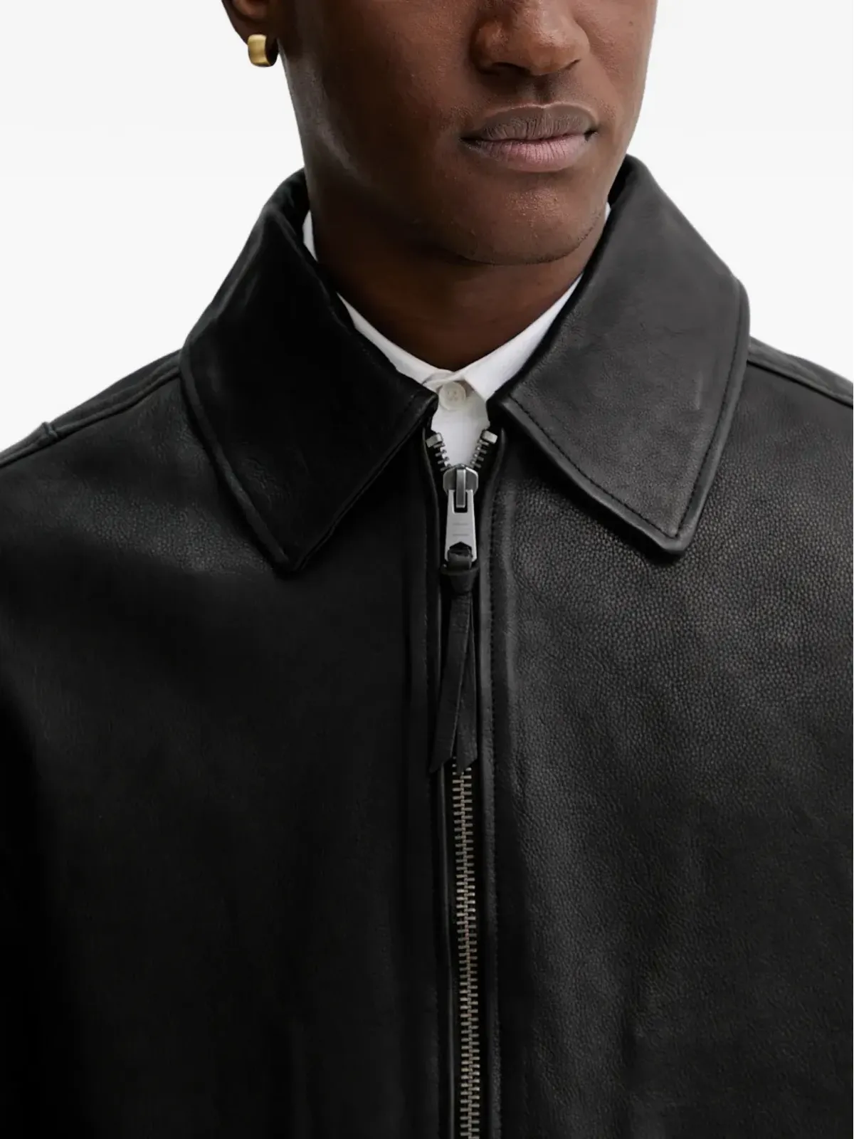 AllSaints ガリソン襟付きジップジャケット - 画像4