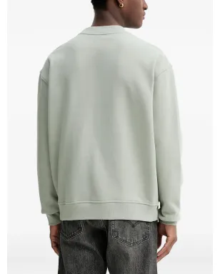 AllSaints アッシャー刺繍入りスウェットシャツ グリーン - サムネイル3