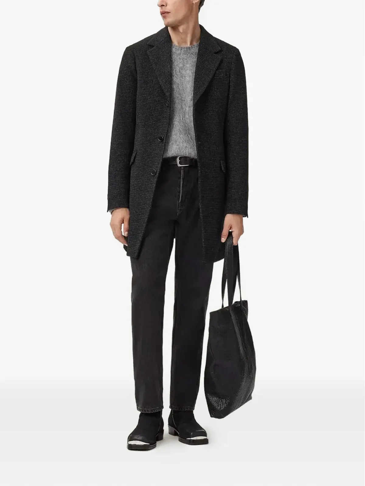 AllSaints カスピアン テクスチャード コート - 画像2