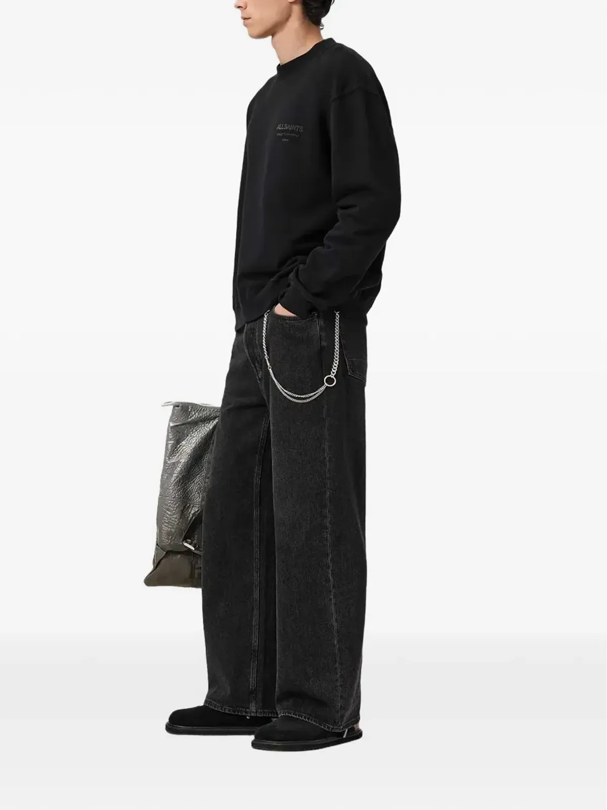 AllSaints Xander スウェットシャツ - ブラック - 画像3