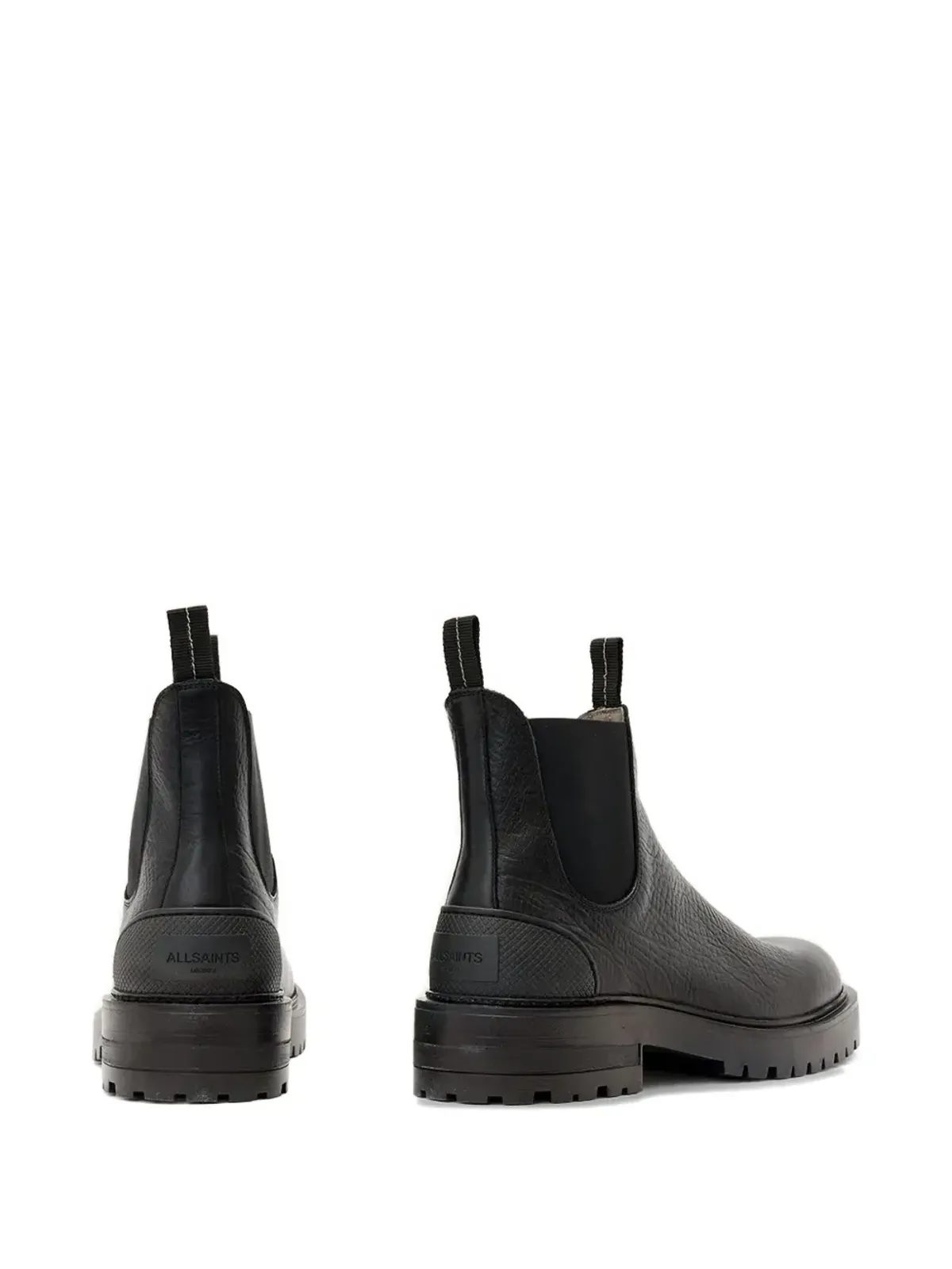 AllSaints マッコイ テクスチャード プルオン ブーツ - ブラック - 画像3
