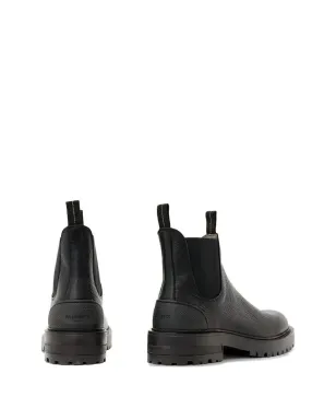 AllSaints マッコイ テクスチャード プルオン ブーツ - ブラック - サムネイル3