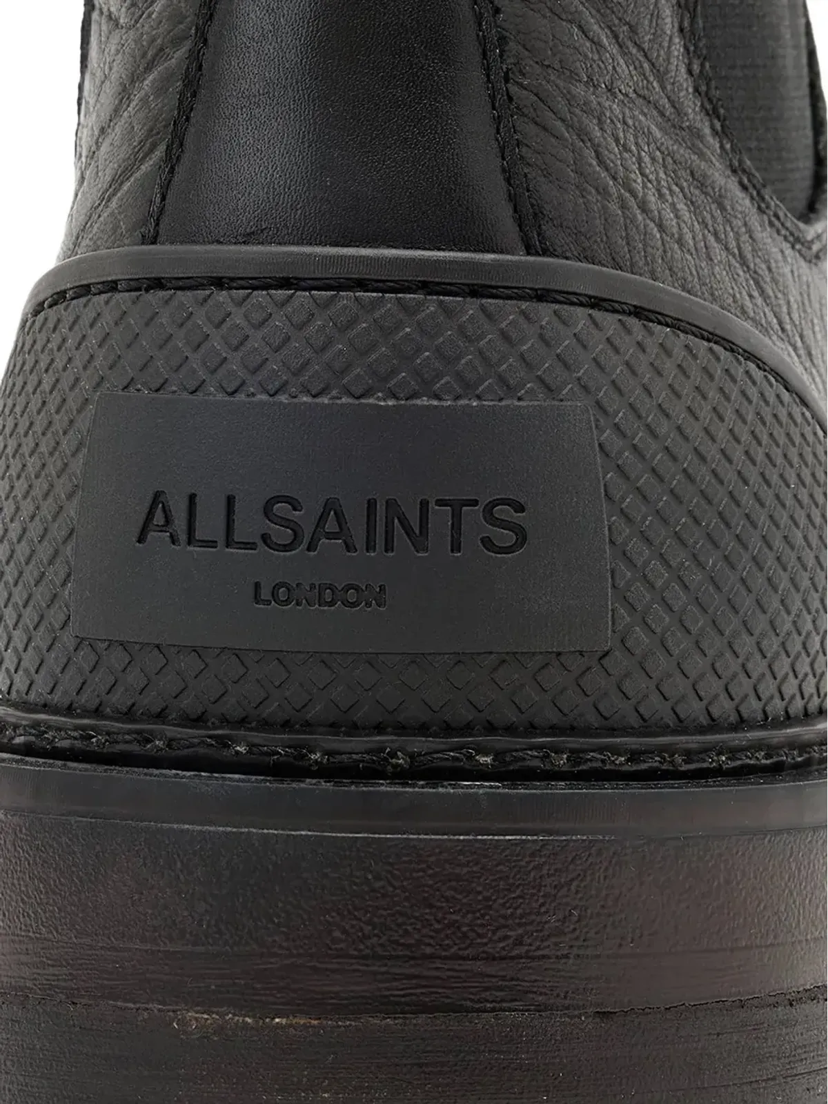AllSaints マッコイ テクスチャード プルオン ブーツ - ブラック - 画像4