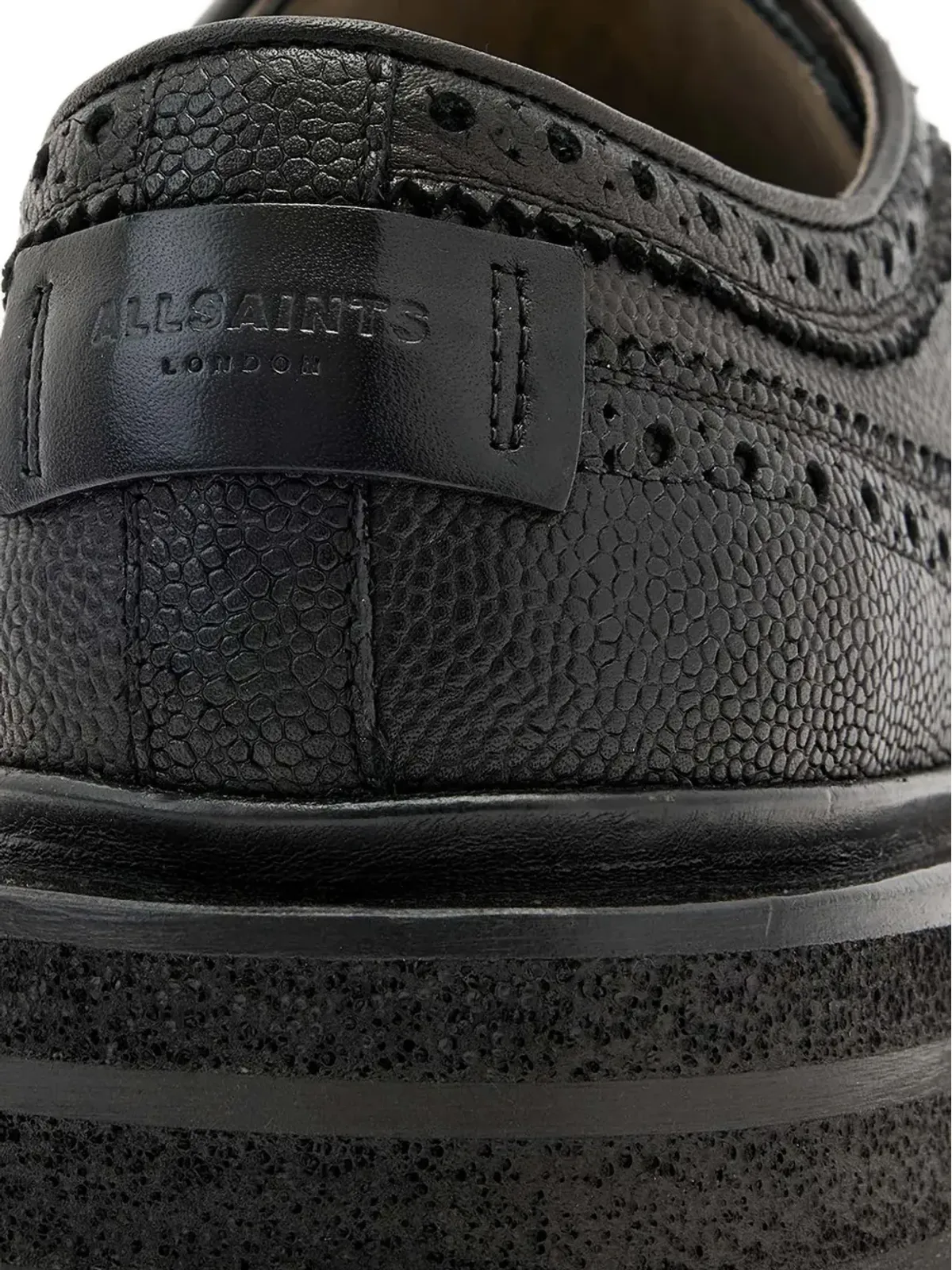 AllSaints Escher ブローグ レースアップシューズ - ブラック - 画像4
