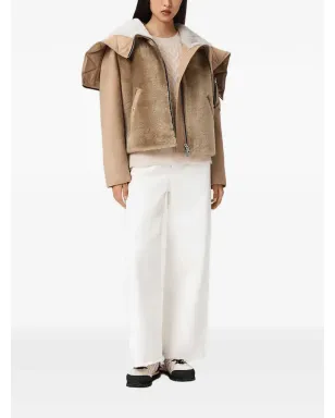 AllSaints デクスター襟付きシアリングジャケット - サムネイル3